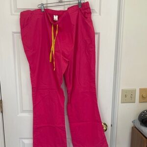 Women's Hot Pink Drawstring Utility Pants